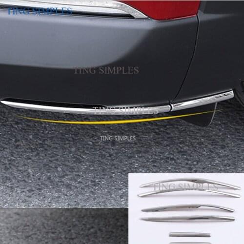 Car Stainless Steel Front and Rear Corner Protection Strips Trim Cover Decorative for Mazda CX30 CX-30 2020 2021 Car Accessories
