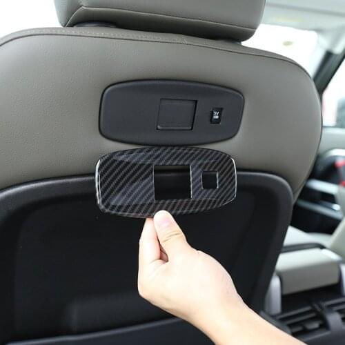 For Land Rover Defender 110 2020 Car styling ABS Carbon Fiber Seat Back USB port panel Frame Trim Car Accessories