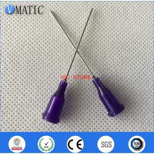 Free Shipping 100Pcs Dispensing 21G Syringe Needle Tip 100Pcs 1'' Tube Length Syringe Needle