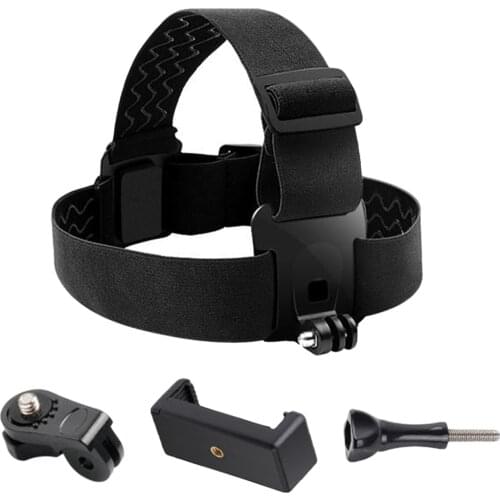 Head Band Phone Holder Head-Mounted Headband Mount Strap Adjustable Belt Cellphone Selfie Mount For 4.1-7.12 inches Smartphone