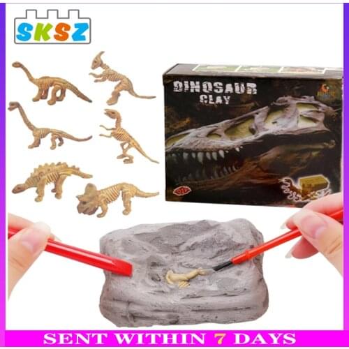 Dinosaurs Animal Fossil Trumpet Archaeological Excavation Toys Kid Ideas Toys Dinosaur Children Girl Boys Birthday Gift Diy Toy