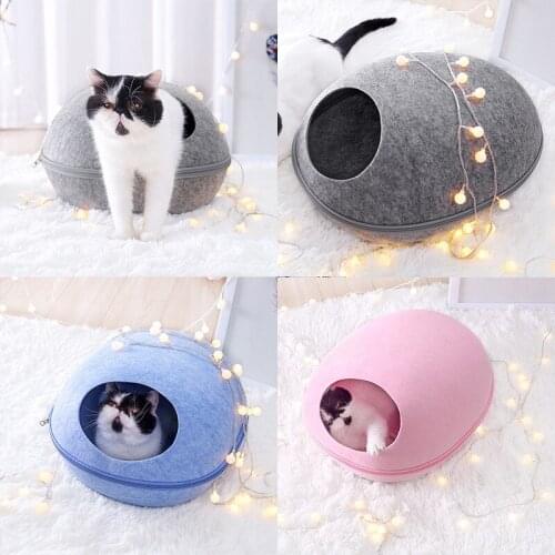 Pet Cat House Pet Cat Bed Can Be Customized High Quality Pet Felt Nest Family Nest Pet Supply Cat Basket Kennel