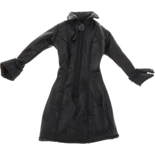 1:12 Scale Action Figurine Suit Fashionable Style Black Toys Accessories