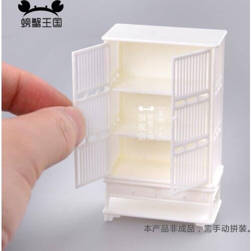 2ps Cute Mini Kitchen Furniture Kit Model Doll House Kitchen Doll House Kitchen Chinese Furniture Model Ming Style Straight 1:25
