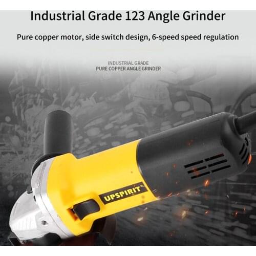 Multifunctional 125 angle grinder, household cutting machine, polishing grinder, power tool, high-power hand grinding wheel