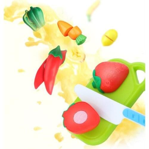 New Pretend Play Plastic Food Toy Cutting Fruit Vegetable Food Pretend Play Children for Children