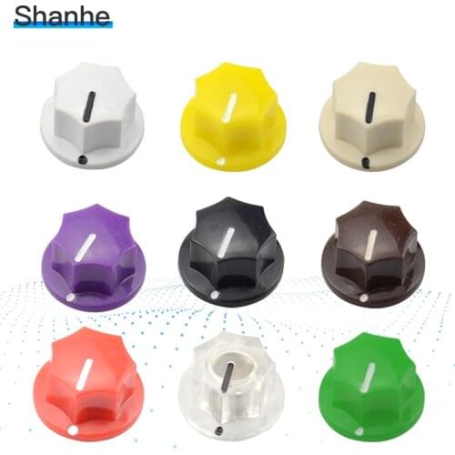 6.35mm Guitar effect pedal AMPS jazz bass Skirted Plactic Control Knob