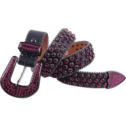 Studded Belt Y2k Belt Designer Luxury Womens Belts Men Leather Belt Fashion Diamond Belt Rhinestone Strap Belt Buckle Waist Belt