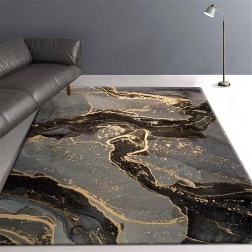 Nordic Gray Marble Rugs Living Room Soft Flannel Large Floor Carpets For Coffee Table Washable Rug Hallway Carpet Abstract Rug