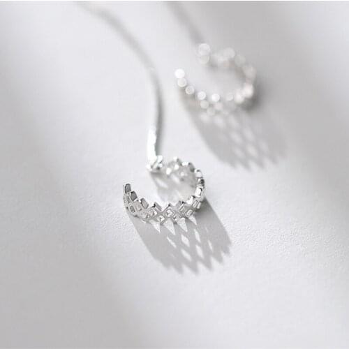 Modern Jewelry Hollow Out Metal Clip Earrings 2021 New Design Hot Selling Silvery Plating Ear Clip For Girl Fine Accessories