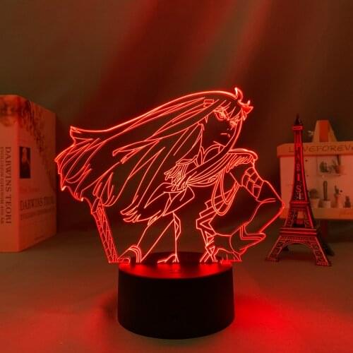 Manga Led Light Kill La Kill Satsuki for Bedroom Decor Night Light Gift Acrylic Anime 3d Lamp Kill La Kill Room Decor