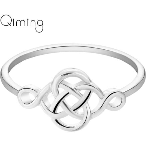 Gorgeous Knot Ring Women Shape Bezel Setting Lot Of Rhinestone With Double Ring Fashion Simple Jewelry Ring Party Gift