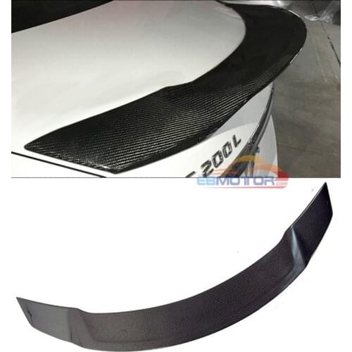 Real Carbon Fiber Tail Trunk Lid Spoiler for Mercedes Benz W205 Sedan 4D 15-16 M123
