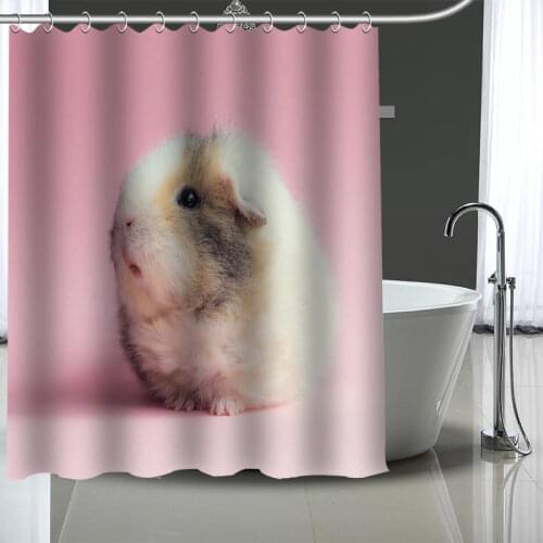Custom guinea pig Shower Curtain With Plastic Hooks Modern Fabric Bath Curtains Home Decor Curtains Custom Your image