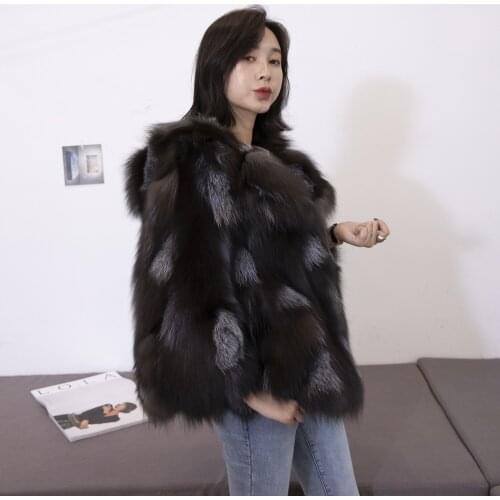Fox Real Fur Coat Winter Jacket Women Hooded Luxury Fur Coats and Jackets Women Clothes 2020 Chaqueta Mujer MY3659 s s