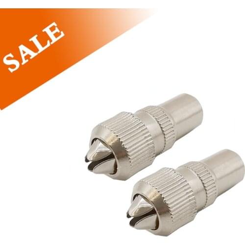 5Pcs/Lot Silver TV Male Plug Antenna Connector TV Male Plug RF Coaxial Cable Aerial Connector Head Plug Cable TV Aerial Adapter