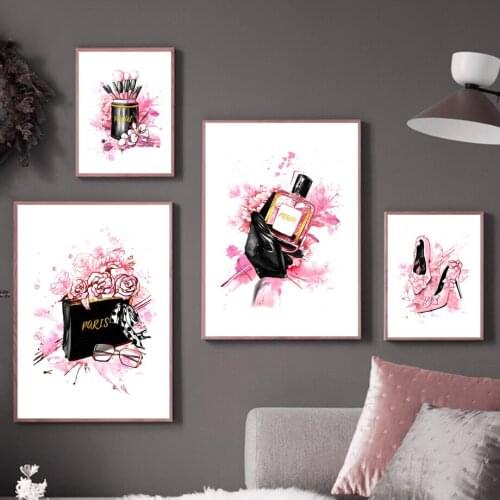 5D Diamond Painting Peony Perfume High Heels Makeup Diamond Embroidery Reflection Pictures Of Rhinestones Mosaic Home Decor