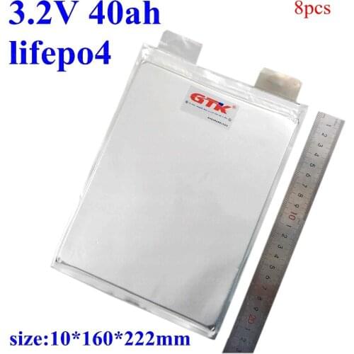 8pcs brand 3.2v 40ah lifepo4 battery cell 40ah 3.2v rechargeable lithium rion for 12v 24v 36v E Bike Scooter battery pack diy