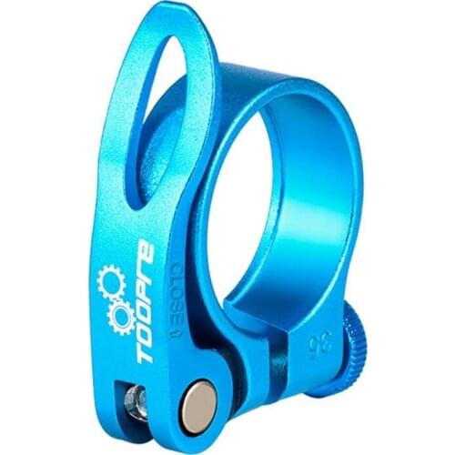 34.9mm Alloy Bicycle Seat Clamp Aluminum Quick Release Mountain Mtb Bmx Road Saddle Clamp