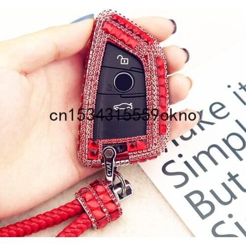 For BMW Key Case 1 5 7 Series x1 x2 x3 x4 x5 x6 Creative Diamond Inlaid Woman Accessories