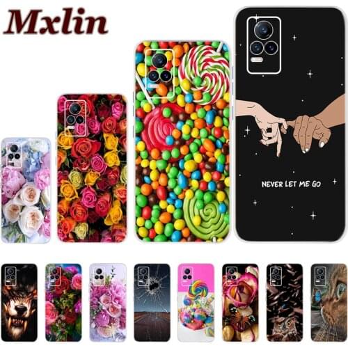 For Vivo V21e V21 Case Transparent Soft Silicon Phone Cover for Vivo V21 5G V21E Bumper Funda For VivoV21 V 21 V2066 V2050 Coque