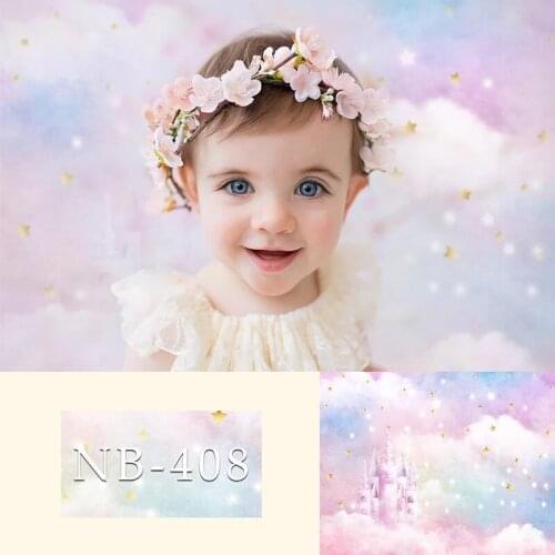 Fantasy Castle Star Newborn Backdrop for Photography Baby Shower Birthday Party Photo Background for Children Backdrops Studio