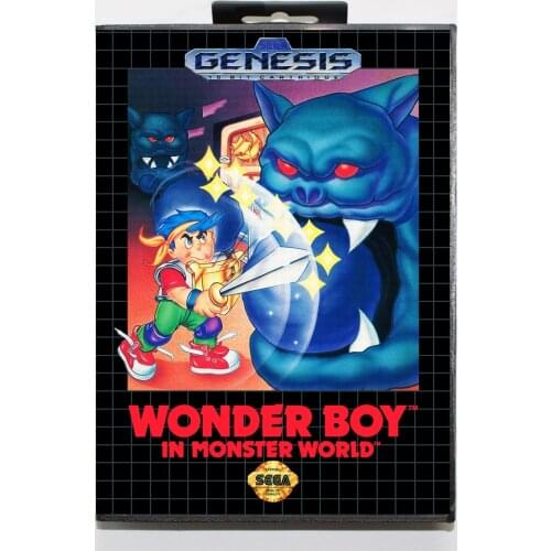 Wonder Boy in Monster World 16bit MD Game Card For Sega Mega Drive/ Genesis with Retail Box