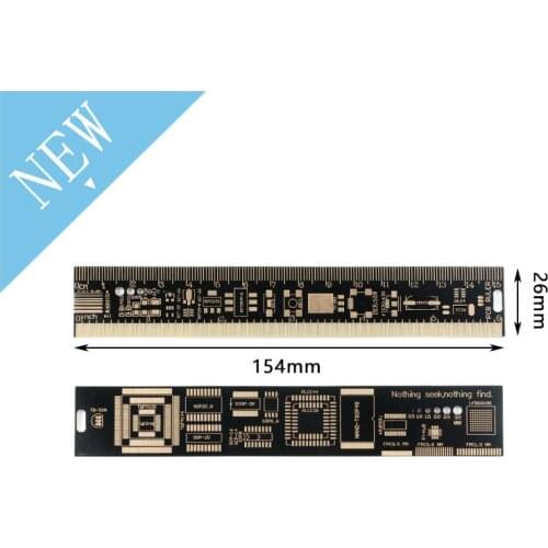 PCB Ruler For Electronic Engineers For Arduino Fans PCB Reference Ruler PCB Packaging Units 15cm 150mm 6 inch 6"