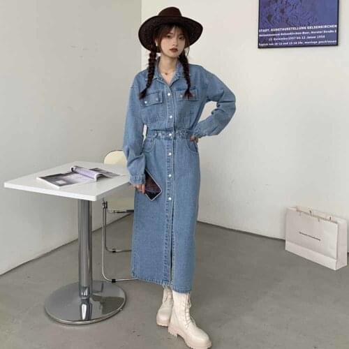 LWAIXS Fashion Denim Dresses