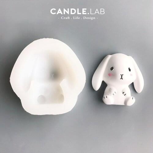 Mini Kawaii Easter Bunny Decor DIY Candle Mold Silicone Kitchen Table Christmas Manual Decoration For Home