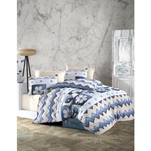 Duvet Cover World Ranforce Double Personality Duvet cover set Daisy Blue