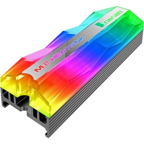 ARGB Magic Color Colorful Light Heat Sink SATA NVMe NGFF 2280 M.2 SSD Cooler Kit
