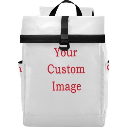 2021 New Custom Roll Top Backpack Men Women Business Notebook Laptop Backpack Large Capacity Waterproof Travel Outdoor Backpack