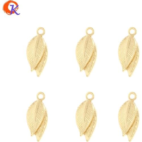 Cordial Design 300Pcs 10*22MM Jewelry Accessories/Earrings Connectors/Charms/Leaf Shape/Hand Made/Earring Findings/DIY Making
