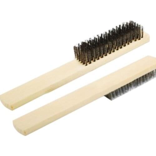 Paint Wire Brush Removal Copper Plating Bristles Stainless Steel Cleaning Heavy Duty Hand Metal