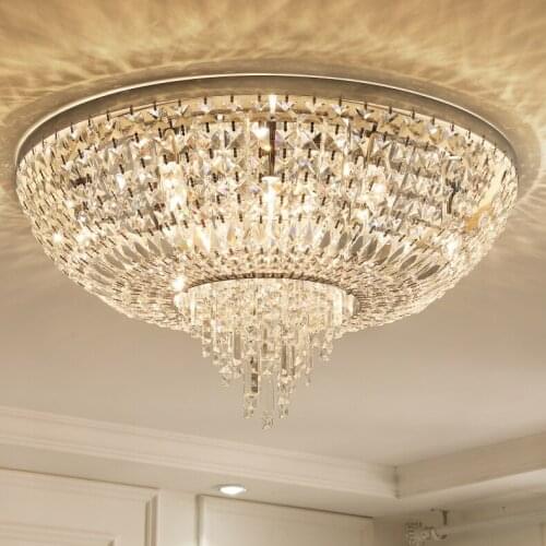 LED Light Modern Crystal Ceiling European Romantic Ceiling Lights Fixture Luxurious Life Sweet Home Living Room Indoor Lighting
