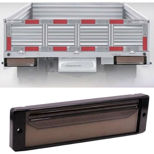 Universal Car 12V-24V IP68 3W Left Smoke Lens 147LED Halo Neon Flowing Turn Signal Brake Tail Light