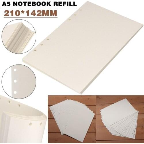 6 Holes Dot Grid Notebook Refill Diary Refills A5 Loose Leaf Notepad Inserts for Taking Note Daily Planning