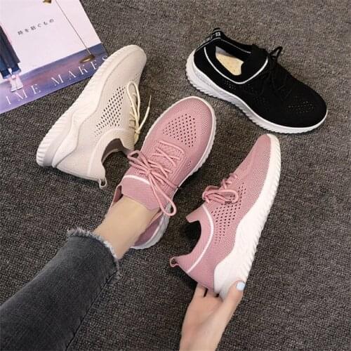 Womens Sports Shoes Tennis Shoes Breathable Lightweight Casual Running Shoes 2021 Spring And Autumn New