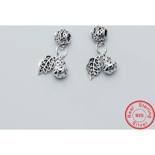 UQBing Handmade Women Vintage Leaves Guard Big Dangle Charms Fit For Bracelet Necklaces Jewelry Making