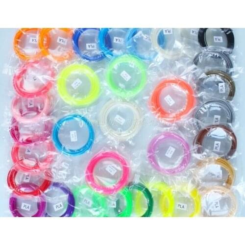 5Set 20color /set 3D Pen Filament ABS/PLA 1.75mm Plastic Rubber Printing Material For 3D Printer Pen Filament 10 Meter/color