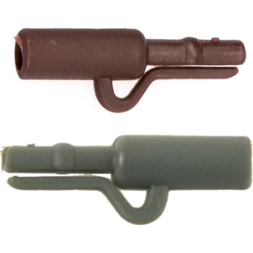80 Pcs Carp Fishing End Tackle Lead Clips Quick Change Swivels Anti Tangle Sleeves, 40 Pcs Green-Brown & 40 Pcs Black