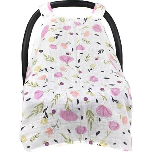 Baby Stroller Accessories Muslin Blanket Cotton Car Seat Cover Sunshield Sunshade Safety Basket Cart Cradle Cap Visor Sun Canopy