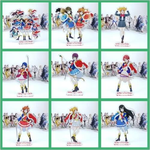 Anime Shoujo Kageki Revue Starlight figure cosplay toy Aijo Karen Kagura Hikari Maya Junna Mahiru acrylic doll 15cm