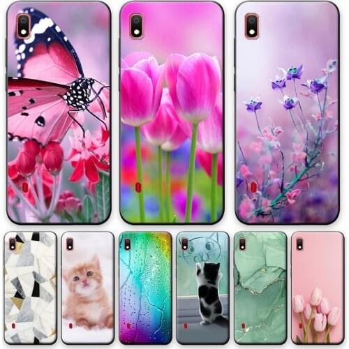 For Samsung A10 Case Back Cover For Samsung A10s Soft Silicone Phone Case For Samsung Galaxy A10 A10S Flower Style Fashion Coque