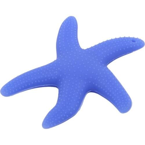 Dancing Starfish Silicone Baby Teether BPA Free Silicone Teether Beads Chewing Baby Teething Pendant Tooth Training Toys
