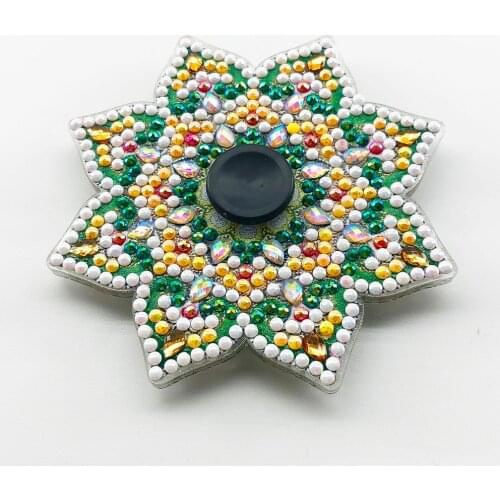 DIY Diamond Painting Finger Spinner Special Shaped Drill Mandala Snowflake Butterfly Spinning Top Rhinestone Gifts For Children