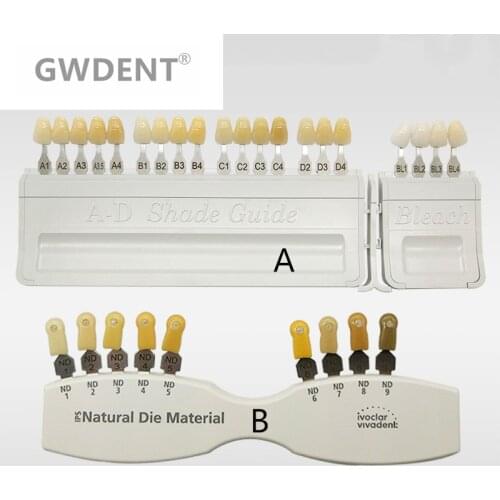 Porcelain Dental Teeth Denture tooth colorDental model Oraltooth teeth Classical porcelain teeth color shade guide