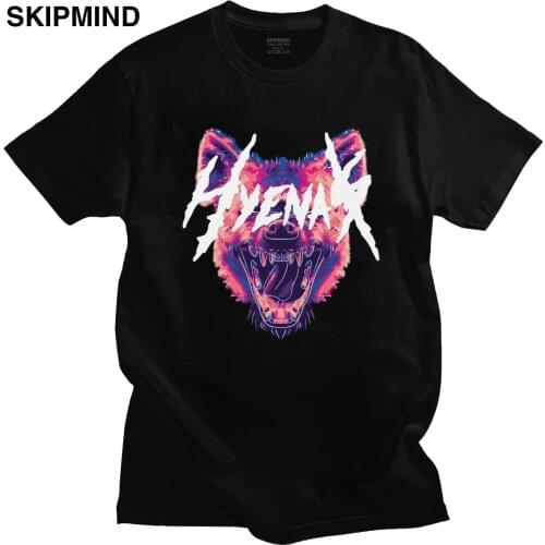 Cool Hyena T Shirt Men Pre-shrunk Cotton Africa Wilderness Animal T-shirt Furry Hyaenas Tees Short Sleeve Urban Tshirt Gift Tops