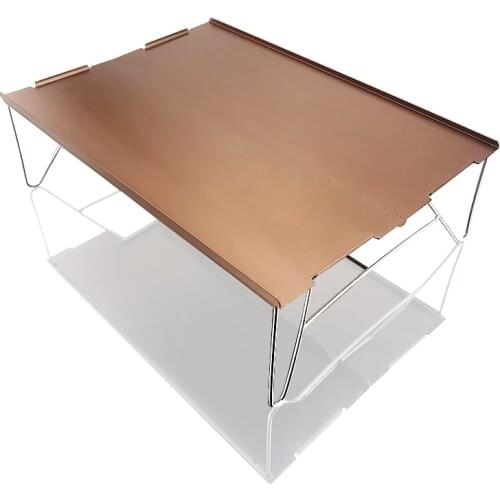 Lighten Up Picnic Table Ultralight Mini Aluminum Camping Furnitures for Beach Travel